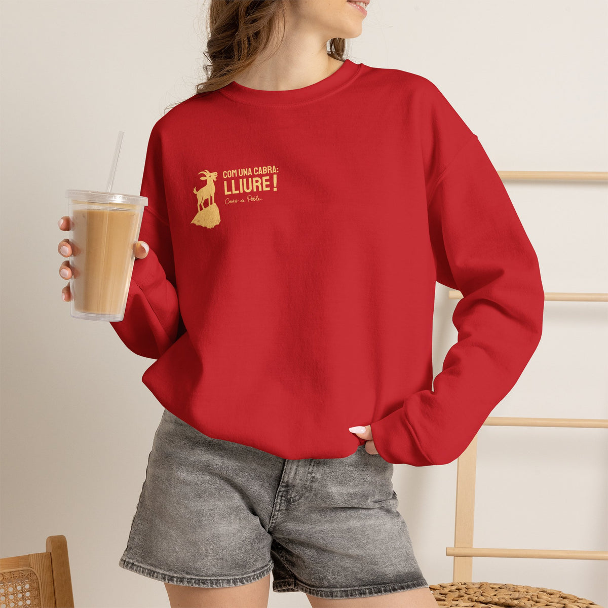 Sudadera Dona - Com una Cabra - Senzill