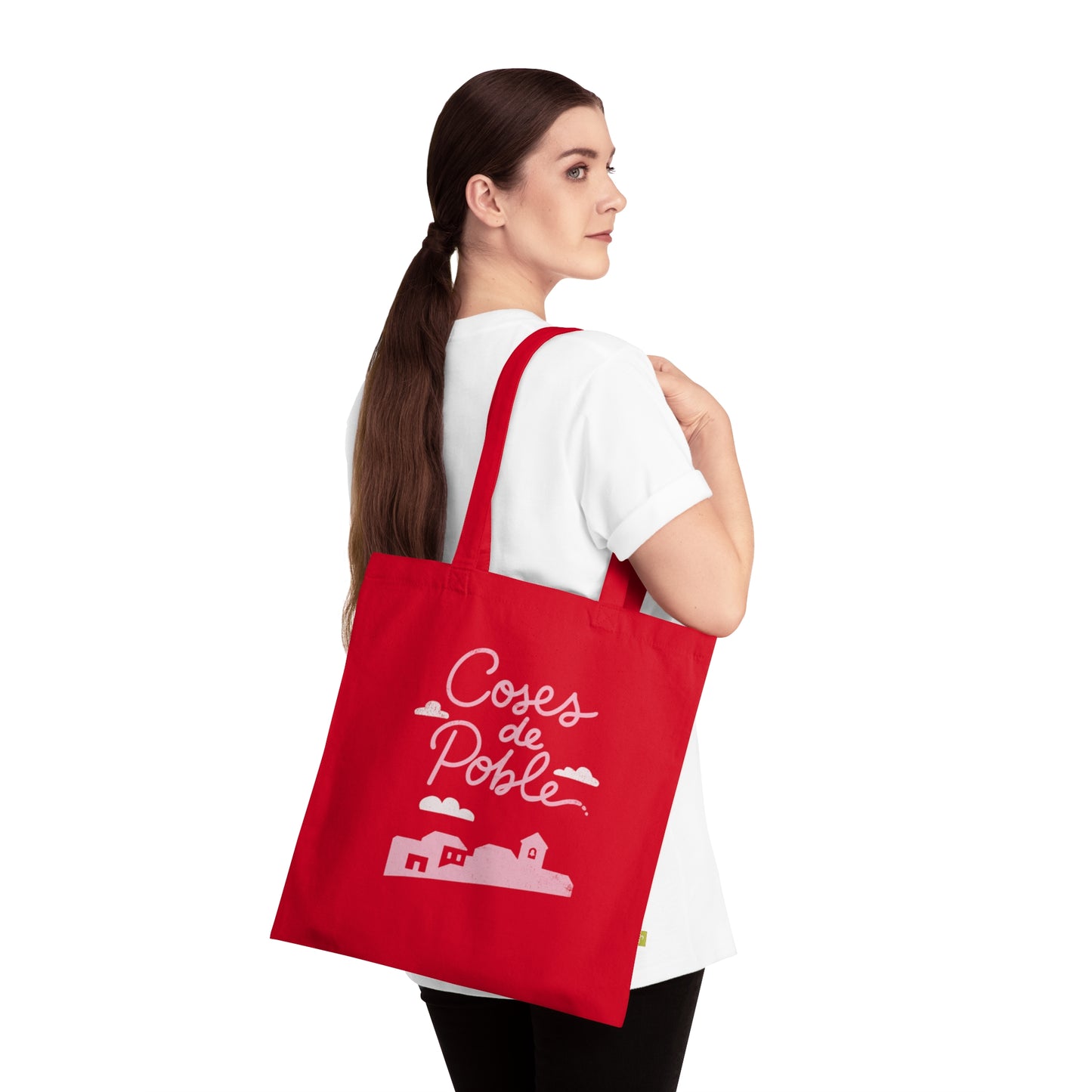 Coses de Poble - Tote Bag Cotó Orgànic Fosca