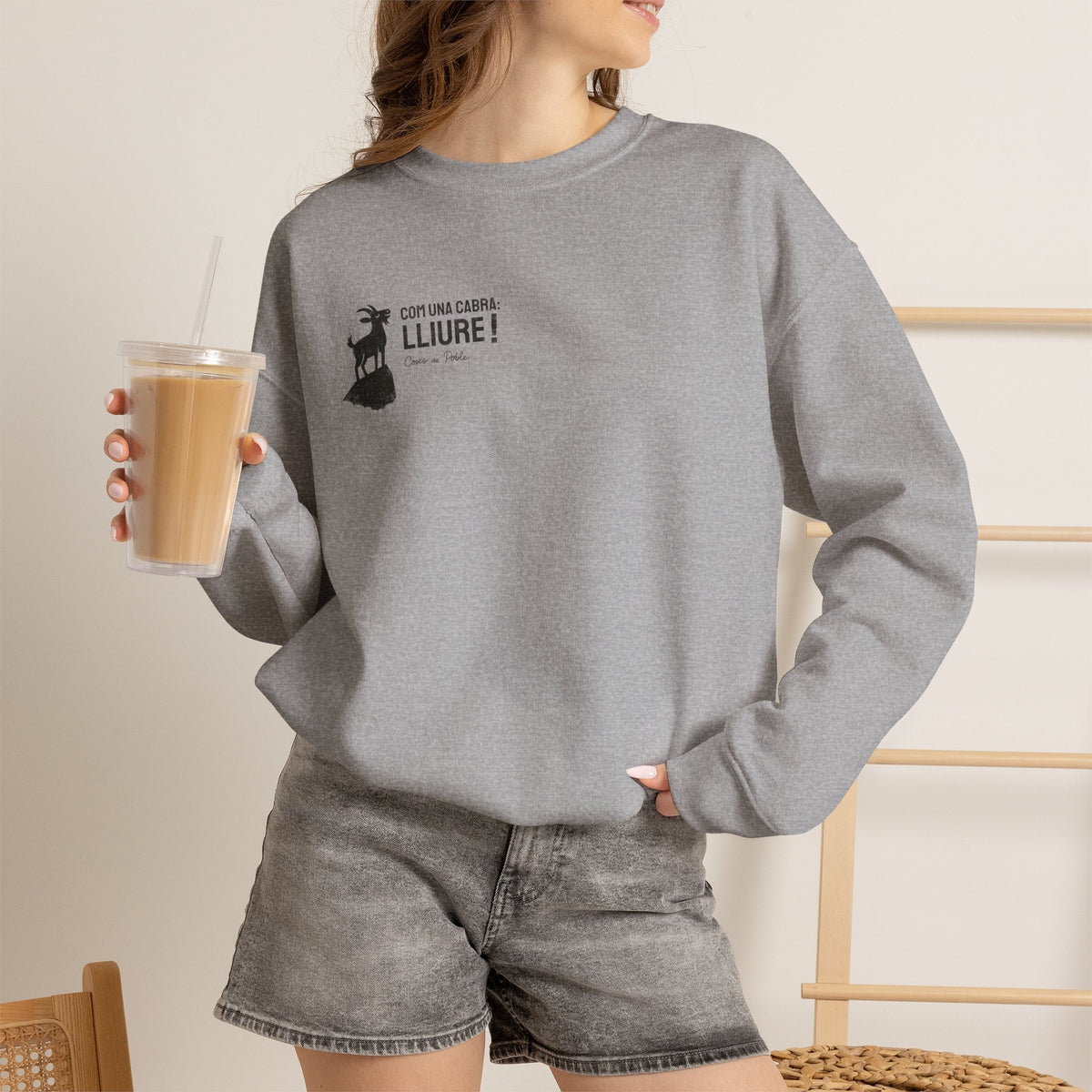 Sudadera Dona - Com una Cabra - Senzill