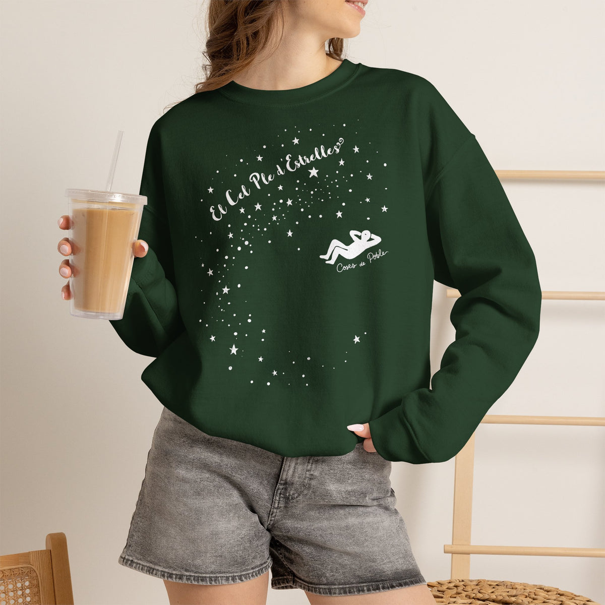 Sudadera Dona - Cel Ple d'Estrelles - Senzill