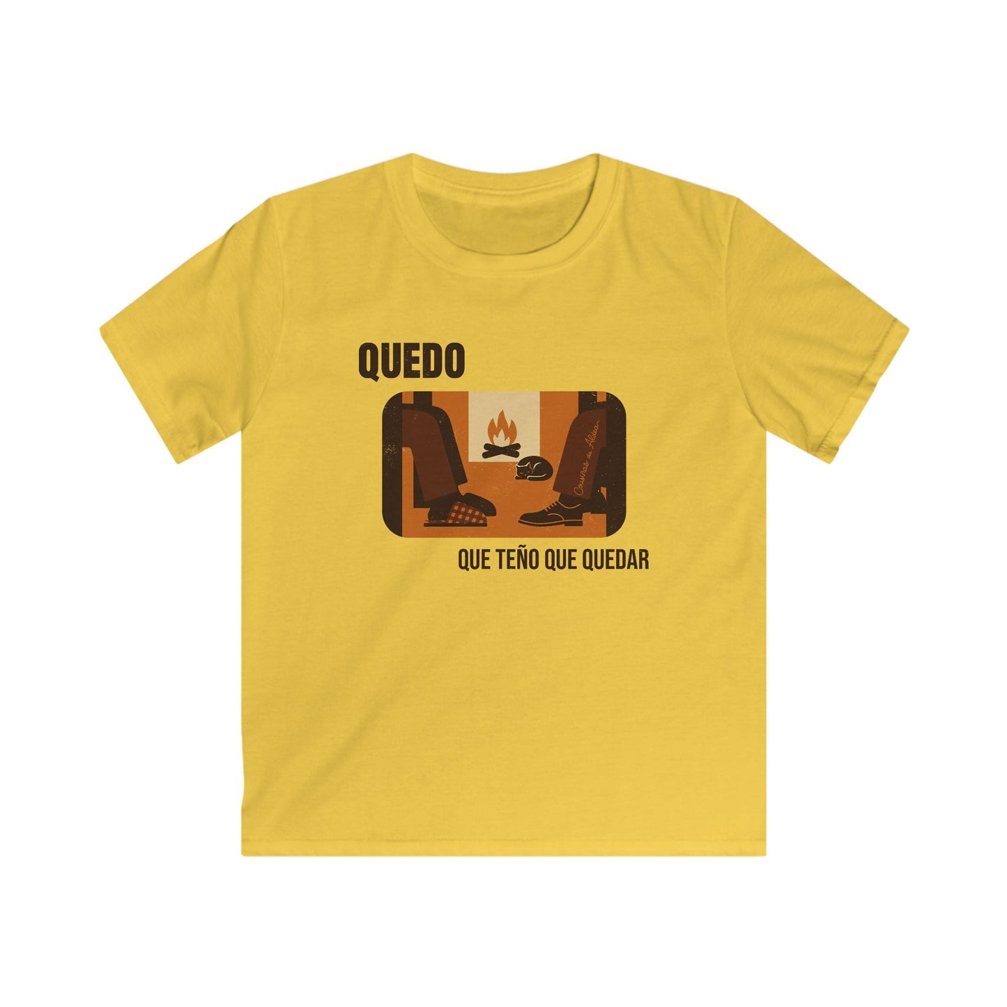 👦🏻👧🏻 Camisola Infantil - Quedo que teño que quedar