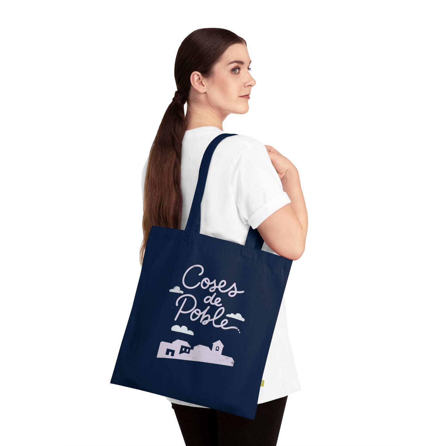 Coses de Poble - Tote Bag Cotó Orgànic Fosca