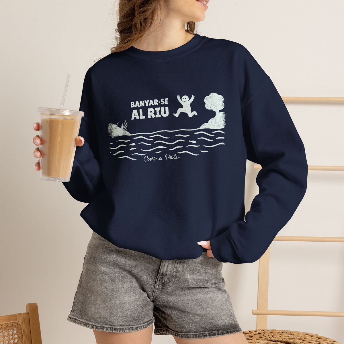 Sudadera Dona - Banyar-se al Riu - Senzill