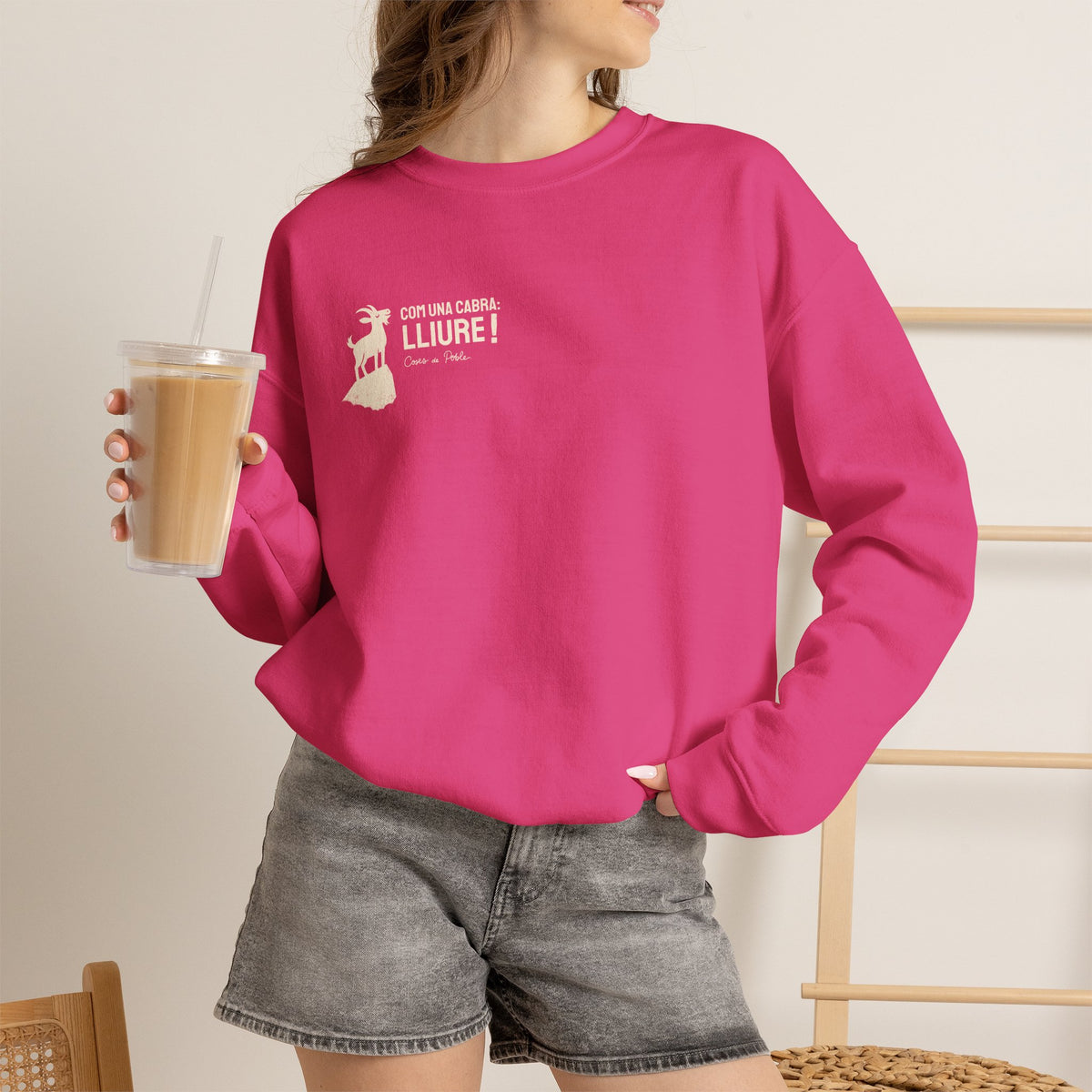Sudadera Dona - Com una Cabra - Senzill