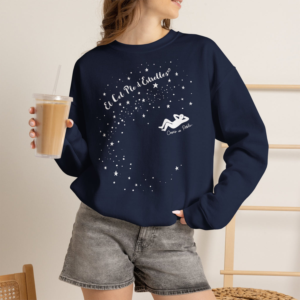 Sudadera Dona - Cel Ple d'Estrelles - Senzill