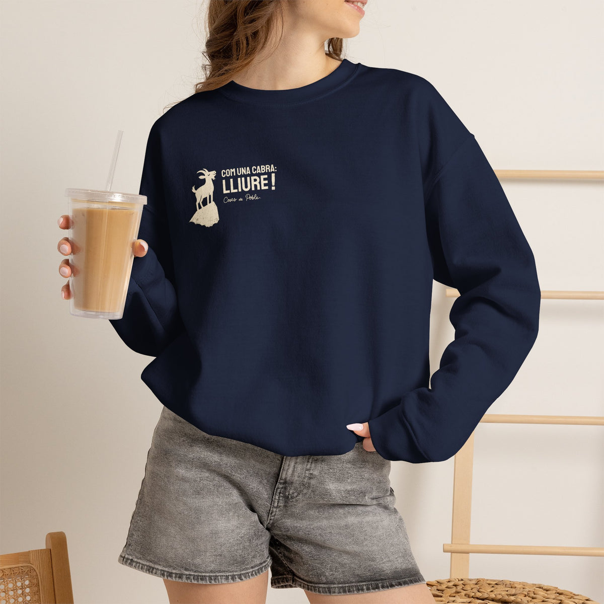 Sudadera Dona - Com una Cabra - Senzill