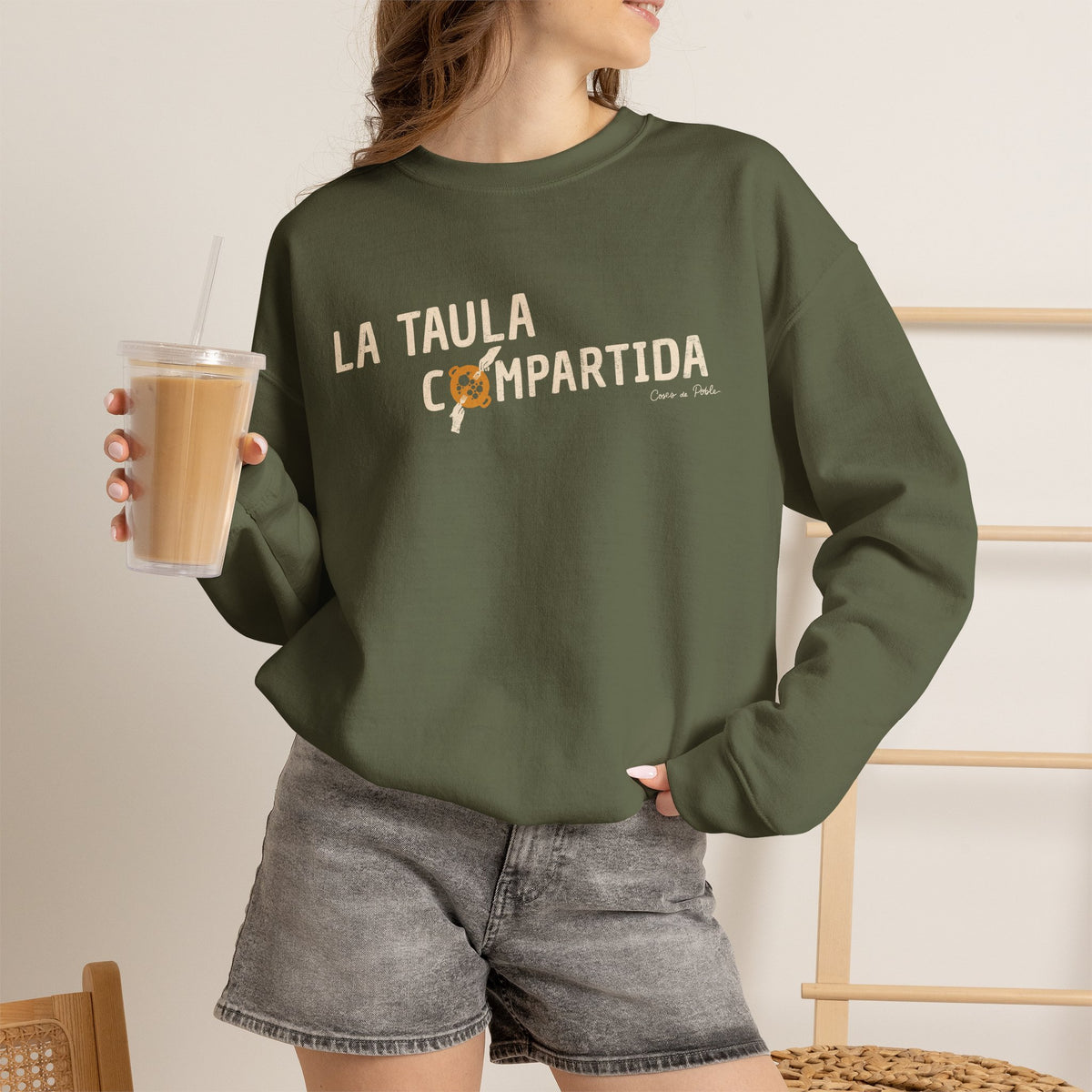 Sudadera Dona - La Taula, Compartida - Senzill