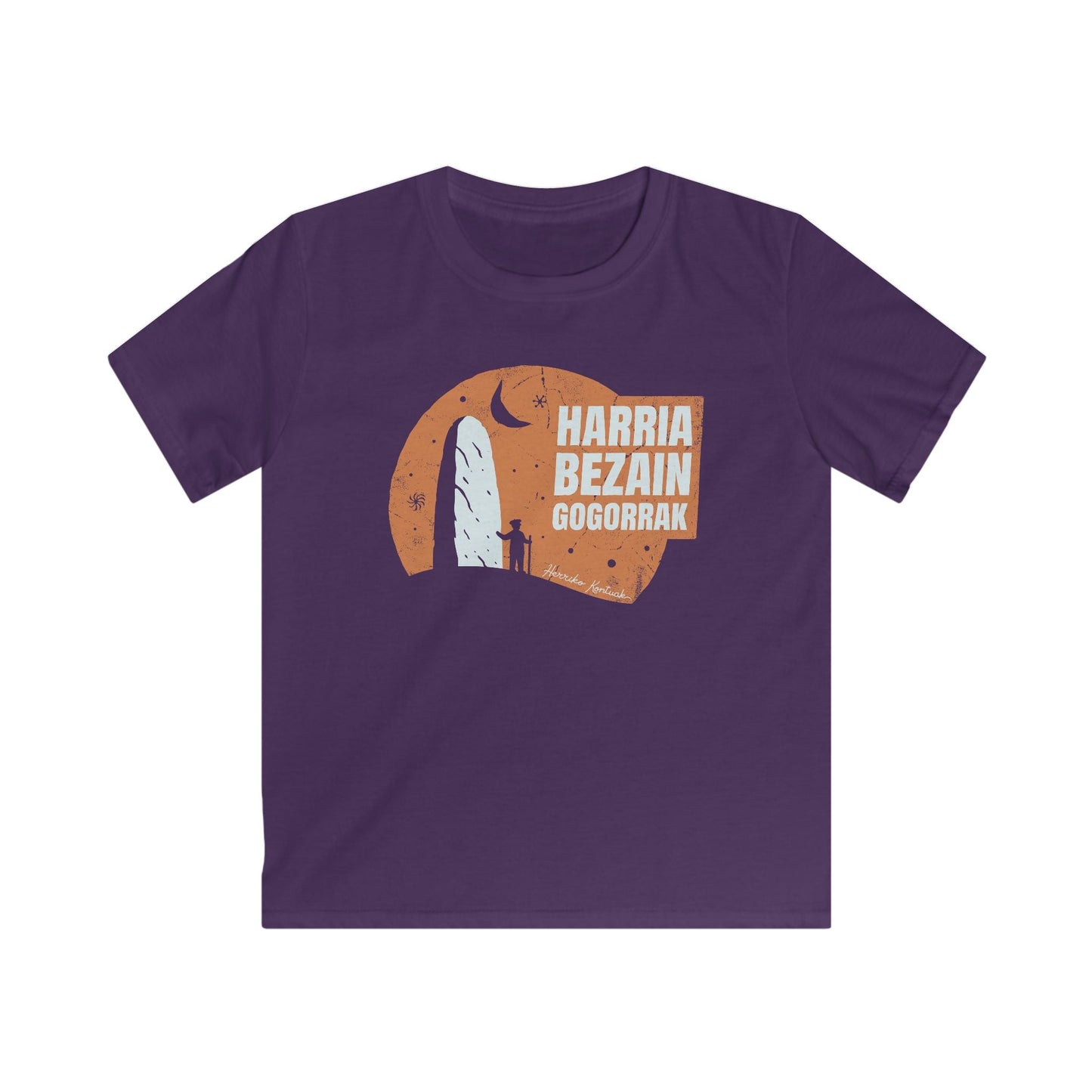 👦🏻👧🏻 Haurrentzako Kamiseta - Harria Bezain Gogorrak