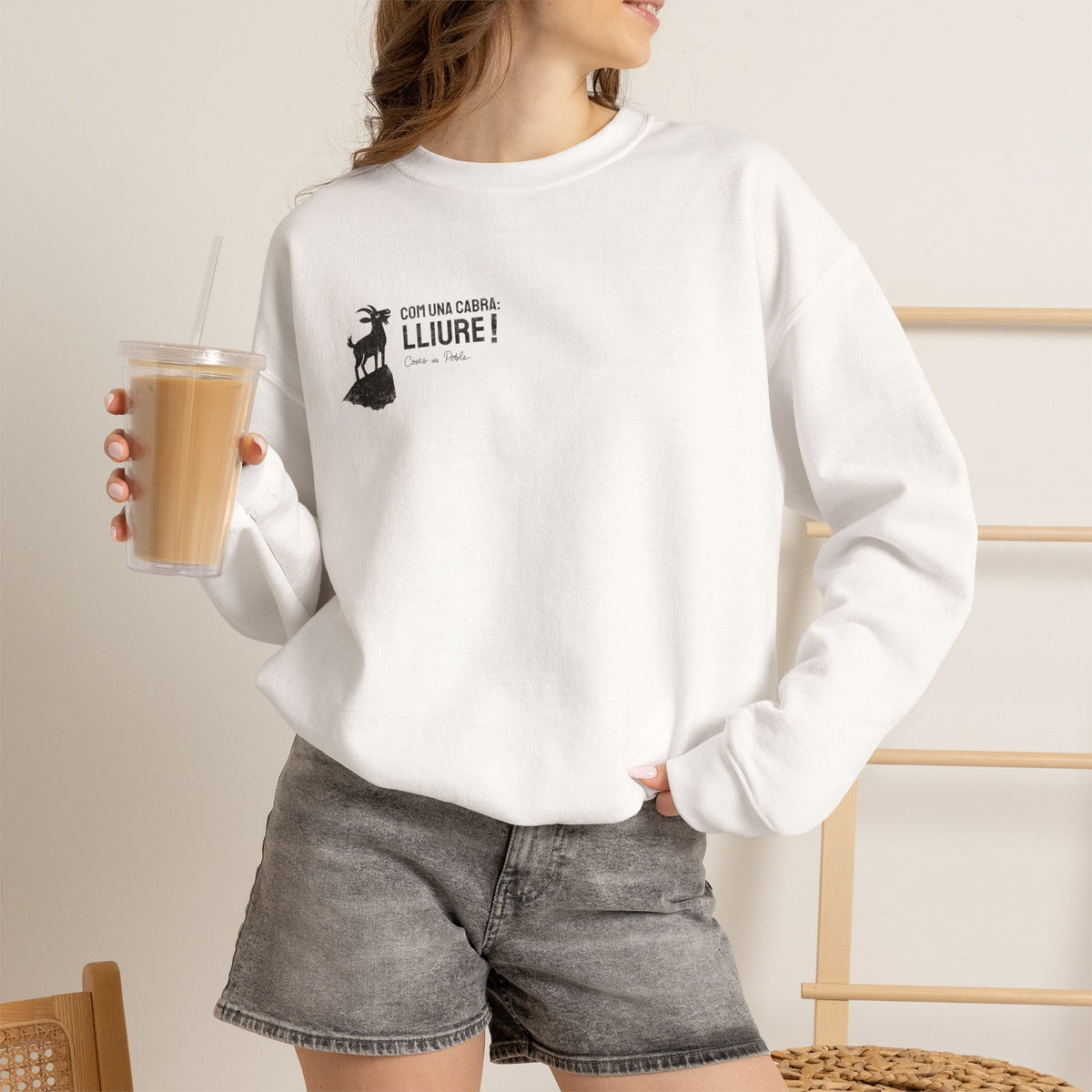 Sudadera Dona - Com una Cabra - Senzill