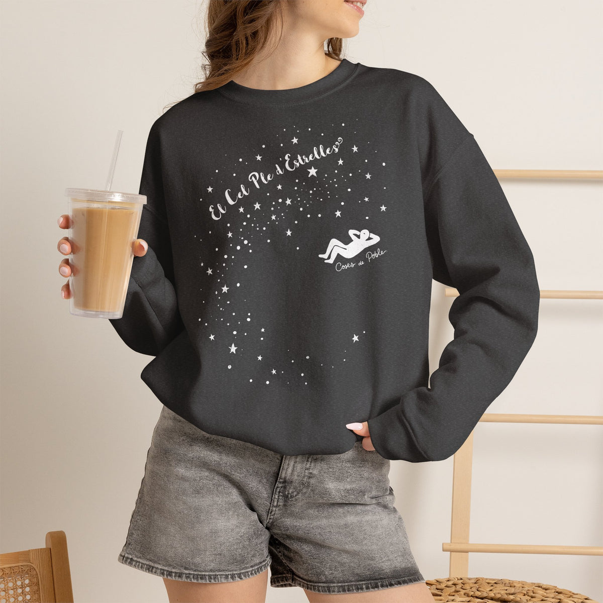 Sudadera Dona - Cel Ple d'Estrelles - Senzill