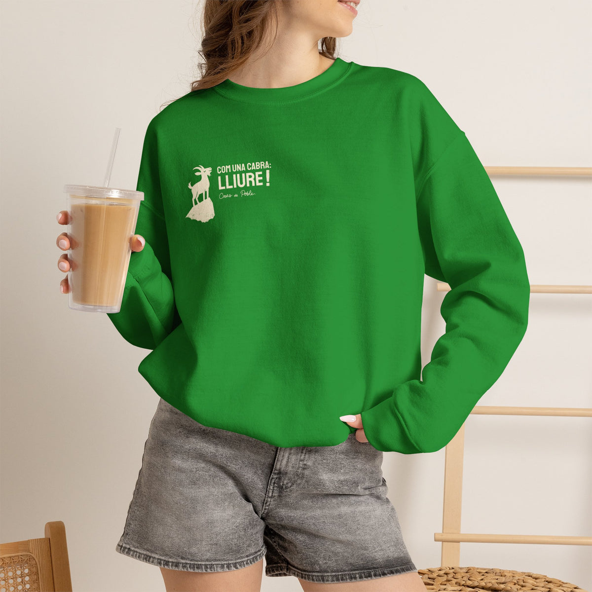 Sudadera Dona - Com una Cabra - Senzill