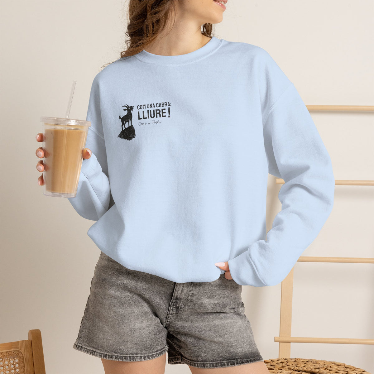 Sudadera Dona - Com una Cabra - Senzill