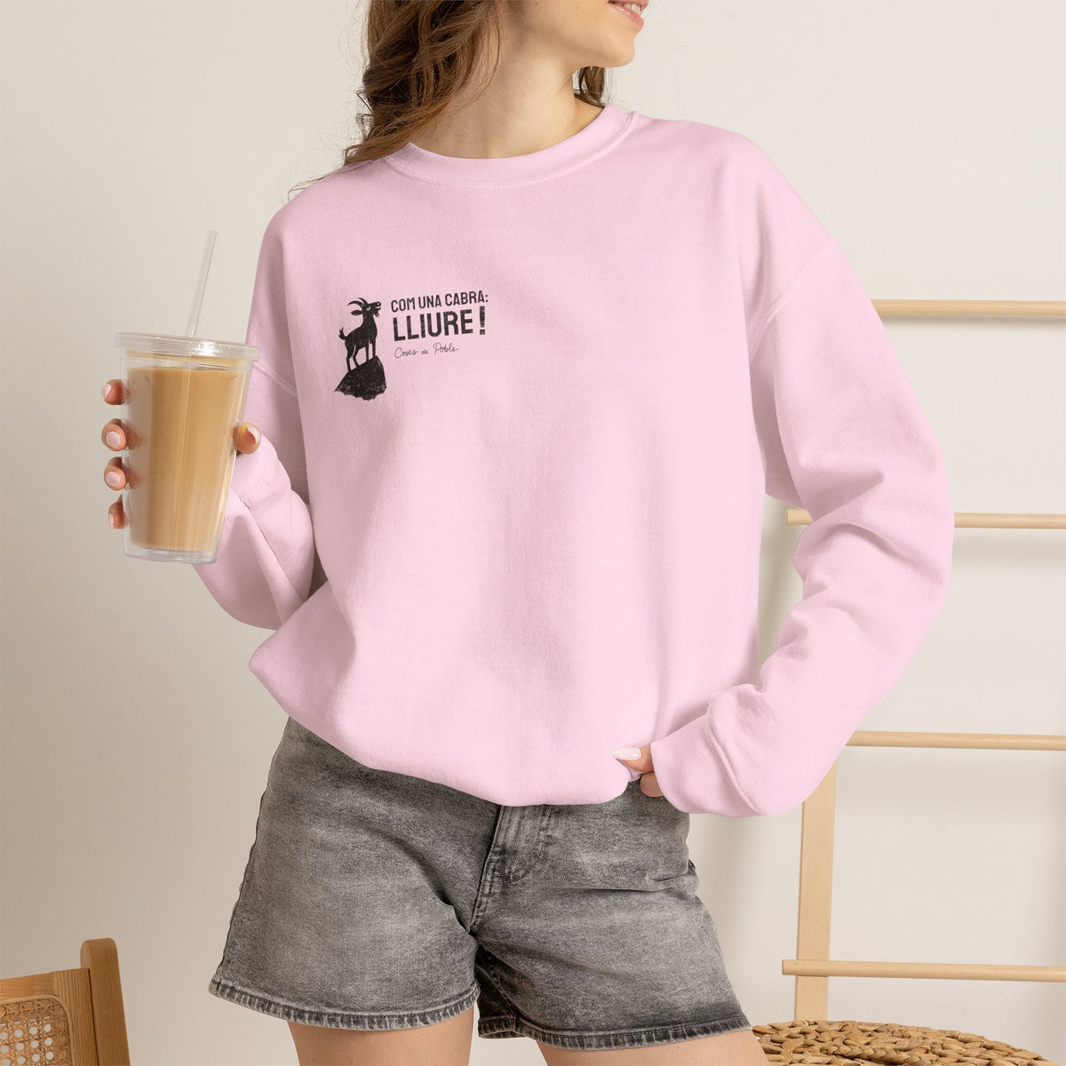 Sudadera Dona - Com una Cabra - Senzill