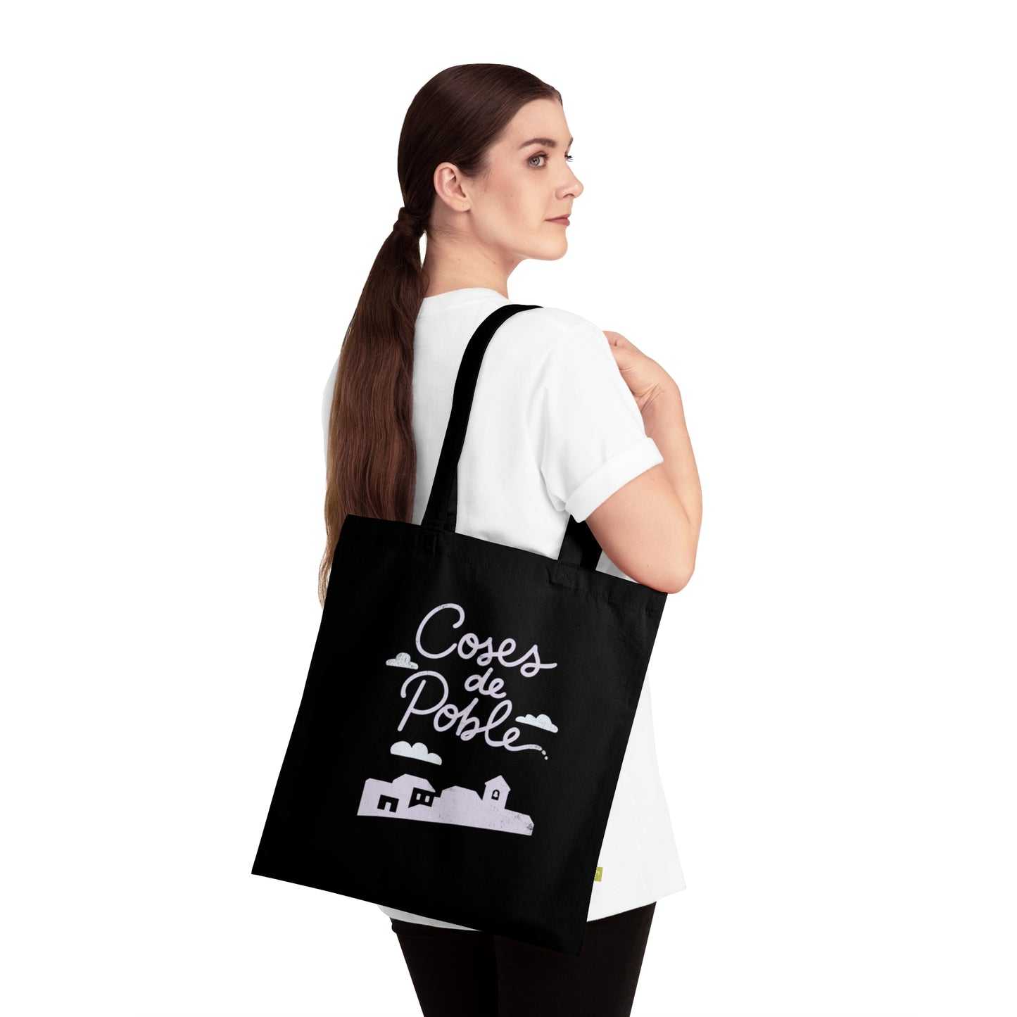 Coses de Poble - Tote Bag Cotó Orgànic Fosca