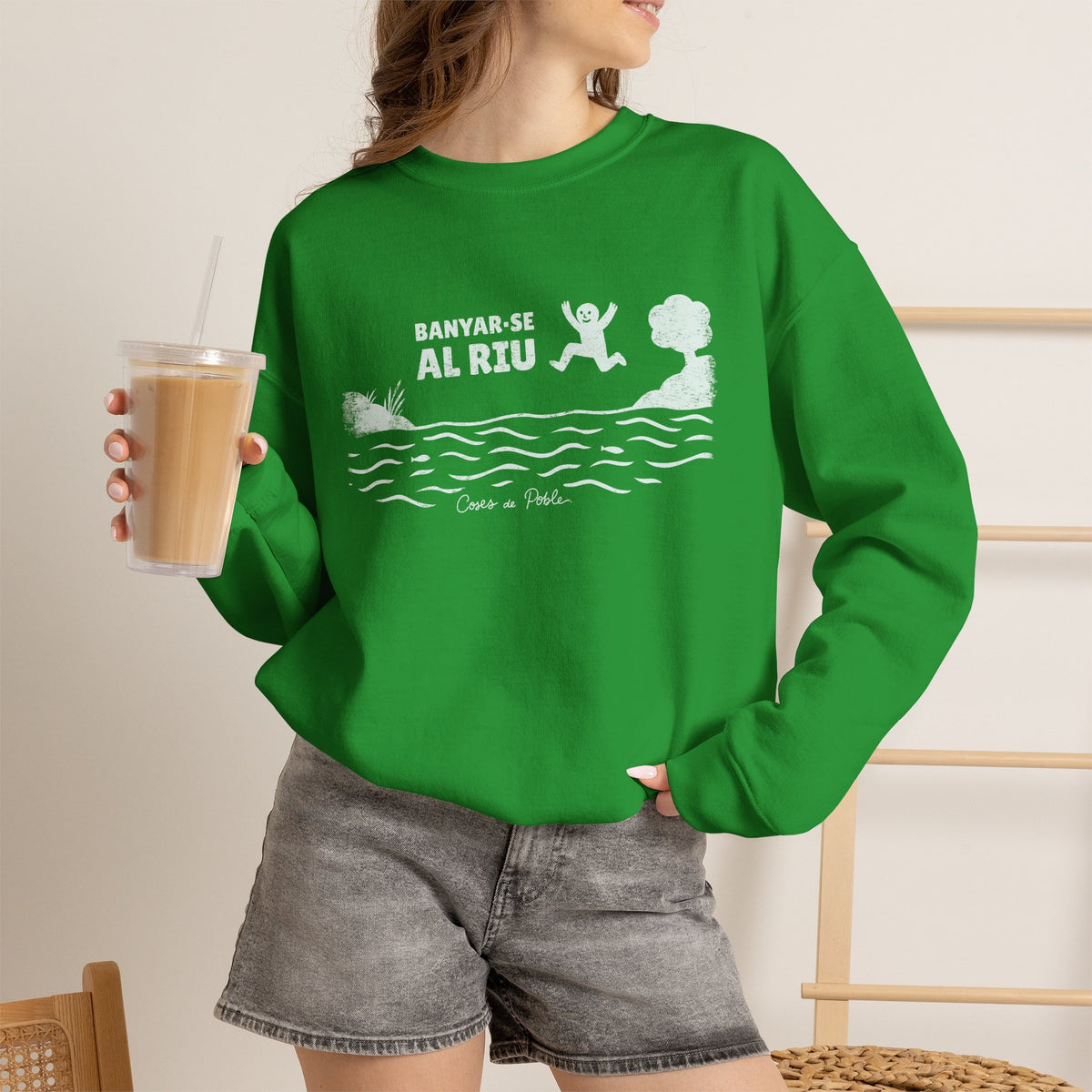 Sudadera Dona - Banyar-se al Riu - Senzill
